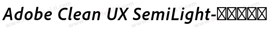 Adobe Clean UX SemiLight字体转换